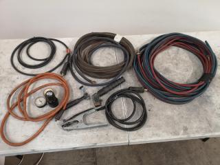 Assorted Welding Cables, Hoses & Components