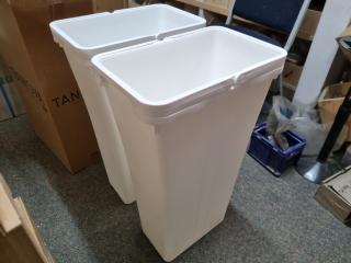 2x Tanova Waste & Laundry Systems Bins