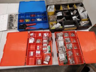 5x Kits of Assorted Fuses, Links, Grinder Accessories, & More