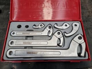 Tengtools Adjustable Hook Spanner Set