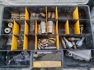 Assorted Pneumatic Connectors, Couplings, & More