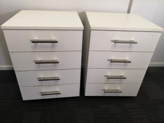 2x Office Mobile Drawer Units