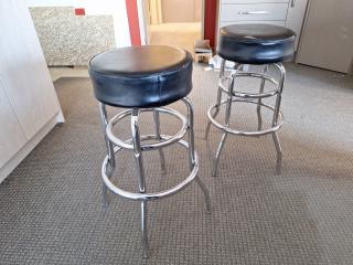 2 x swivel Bar Stools