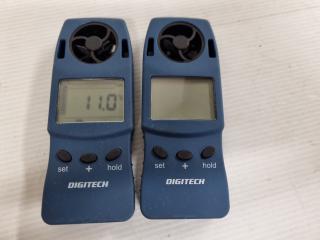 2x Digitech Anemometer, Altimeter, Thermometers