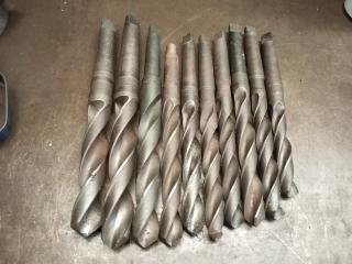 10 x Morse Taper Drill Bits