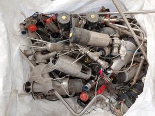 Lot of Keystone Pneumatic Actuators and Stainless Valves