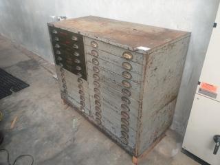 24 Drawer Steel Workshop Cabinet