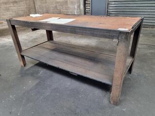 Heavy Duty Vintage Workbench Table