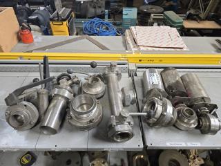 Large Lot of Stainless Valves