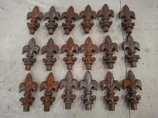 Cast Iron Fleur De Lis Fence Finials