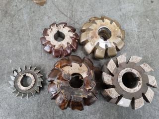 5 x Milling Machine Cutters