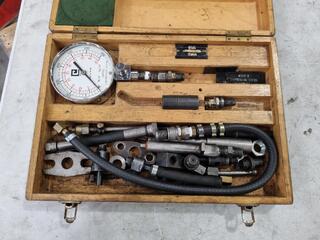Vintage Diesel  Compression Tester Kit by Churchill