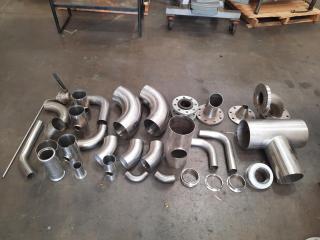 Large Assortment of Stainless Steel Pipes/Flanges