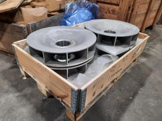 4 x Cast Steel Generator Fans