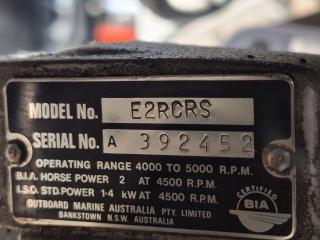 EVINRUDE 2hp Outboard Motor