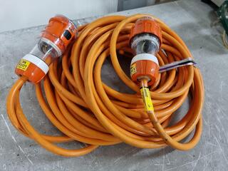 3-Phase 32A Power Lead Cable, 20-Metre Length