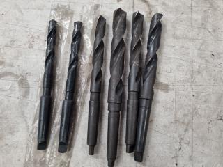 6x Morse Taper Drills, Assorted Metric Sizes