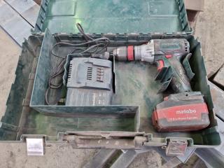 Metabo 18V Cordless Hammer Drill w/ Battery, Charger, Case