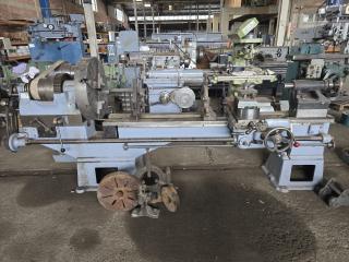 Large Vintage Single Phase Belt Drive Lathe