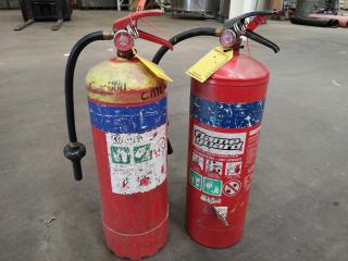 2x AB Foam Type Fire Extinguishers