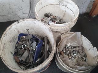 Assorted Wheel Nuts and Other Automotive Hardware 