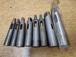 8x Morse Taper Shank Adapters