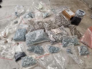 Assorted Small Screws, Nuts, Washers & More, Bulk Lots