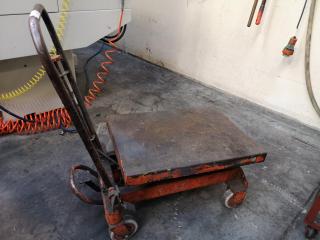 Workshop Hydraulic Lifting Platform Trolley, Faulty Lifter