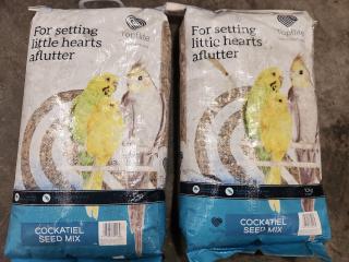 2 x 10kg Bags of Cockatiel Bird Seed Mix