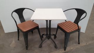 Wrought Iron Style Cafe Table and Chairs