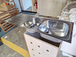 Dual Sink with Drying tray