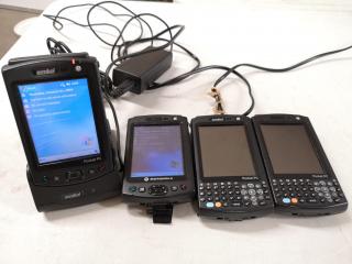 4x Motorola Symbol MC50 Mobile Handheld Computers w/ 1x Charging Cradle