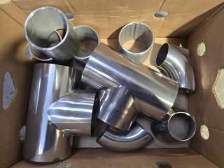 Box of Stainless Steel Pipe Fittings 