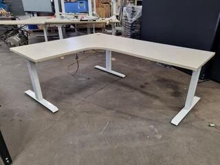 Adjustable Height Office Corner Desk