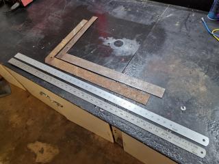 Steel Straight & 90-Degree Rulers