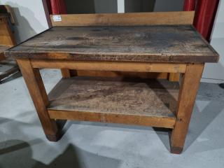 Vintage Wooden Workbench