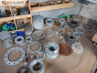 Large Lot of Flanges and Plates