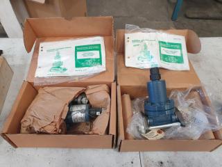 2 x Hansen Back Pressure Regulator Valves