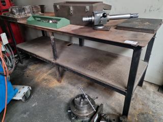 Heavy Steel Workshop Table