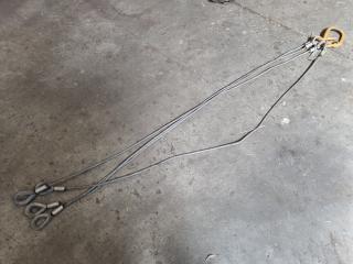 4-Leg Lifting Cable Assembly, 2480kg Max Capacity