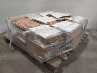 Pallet of White Glossy Ceramic Floor Tiles (32m²+)