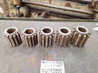 5 x Gear Hobber Cutters