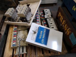 Pallet of Assorted Used Industrial Electrical Equipment