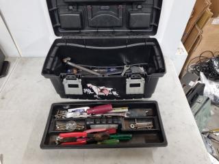 Plastic Tool Box w/ Tools