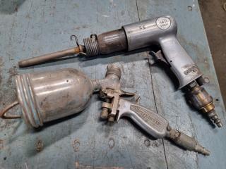 Air Chisel Gun & Aerograph Air Spray Paint Gun