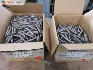 800+ Extended Hook Tension Springs, Bulk Lot