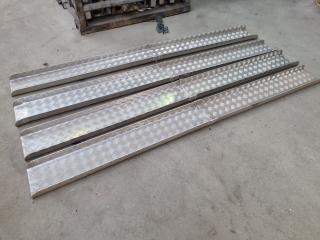 2x Pairs of Aluminium ATV / Mortorcycle Ramps