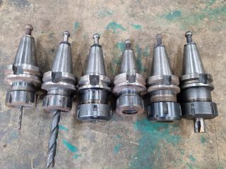 6x BT40 Type ER Collet Chuck Tool Holders