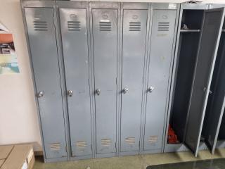 5-Door Steel Personnel Locker Assembly