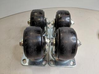 100mm Swivel Castor Wheels on Base Plates